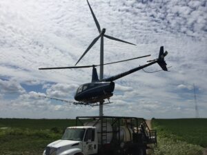 helicopter in mining ops